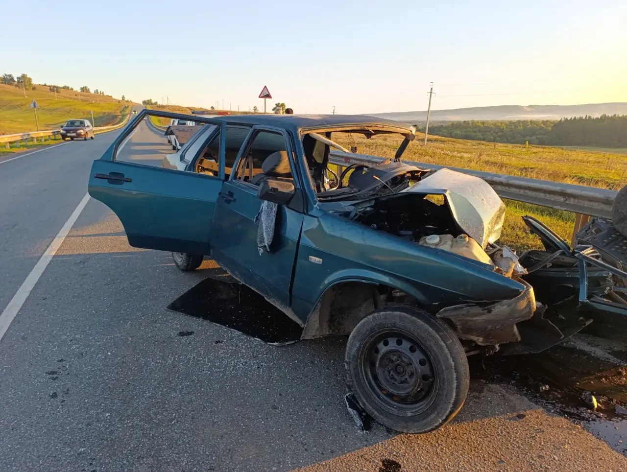 Сегодня в Бавлинском районе произошло смертельное дорожно‑транспортное происшествие / Фото: Айгуль Идиятуллина