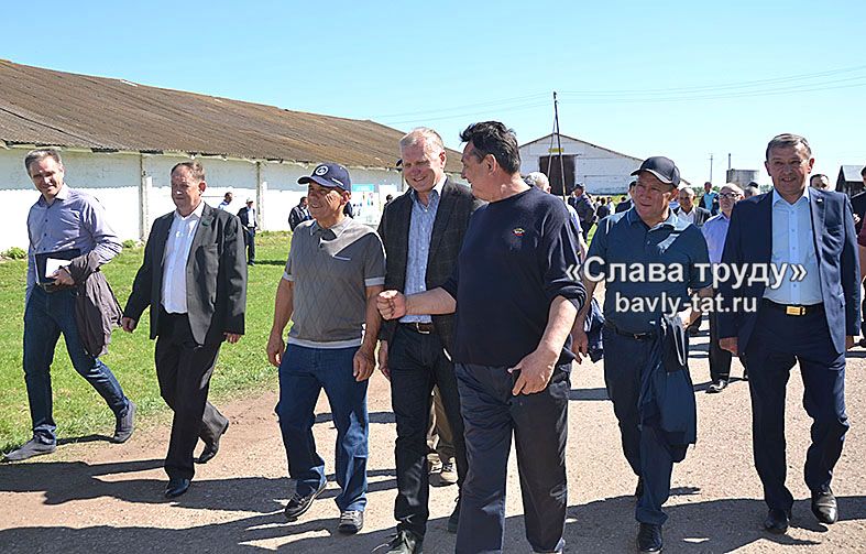 Президент Татарстана посетил Бавлинский район