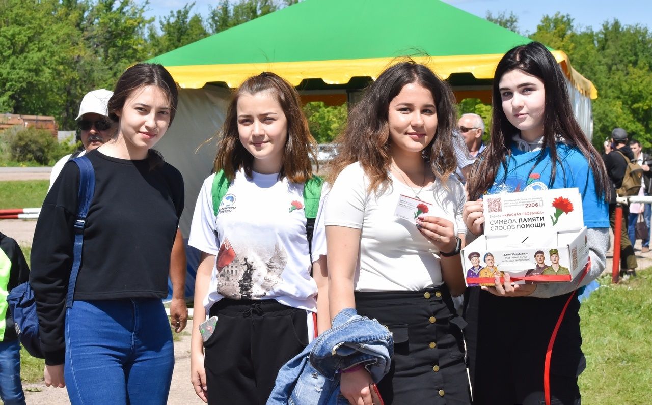 Бавлинцы приняли участие в акции "Красная гвоздика" на майдане Сабантуя