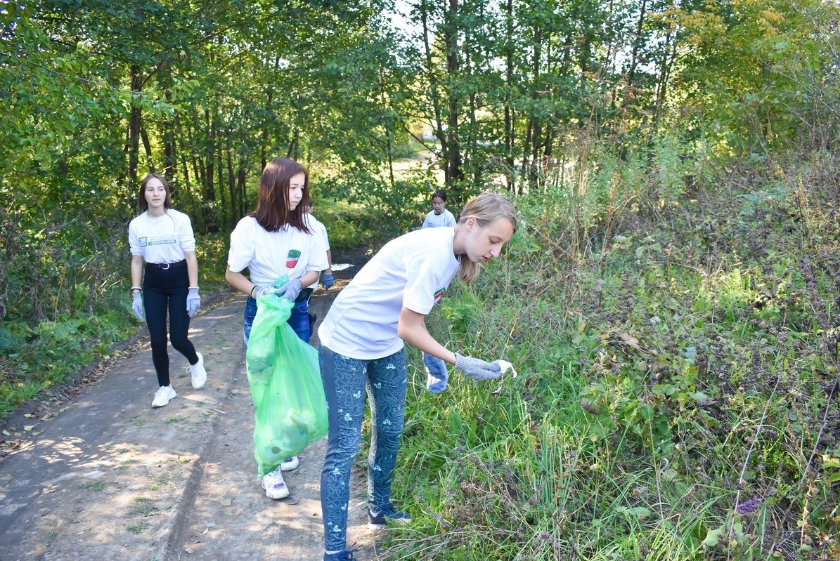 Бавлинские волонтеры-добровольцы провели акцию "Чистый родник"