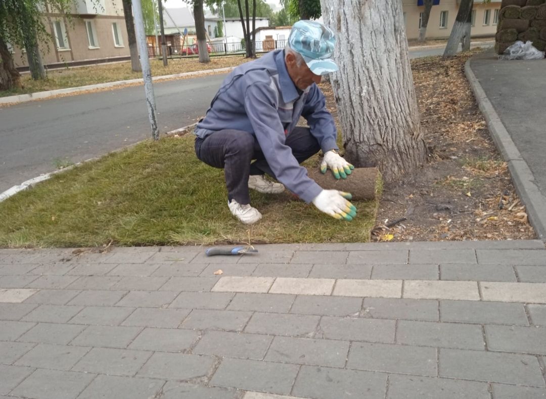 В Бавлах продолжается благоустройство парка