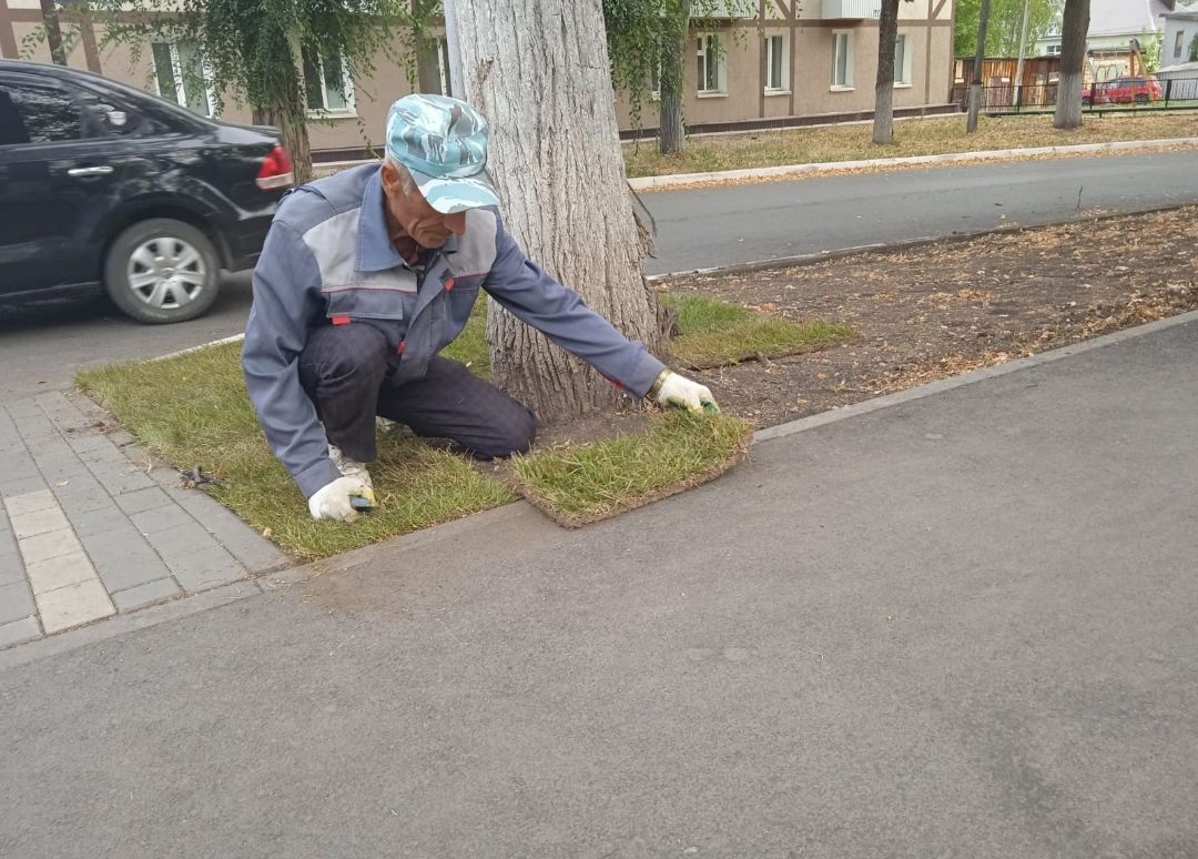 В Бавлах продолжается благоустройство парка