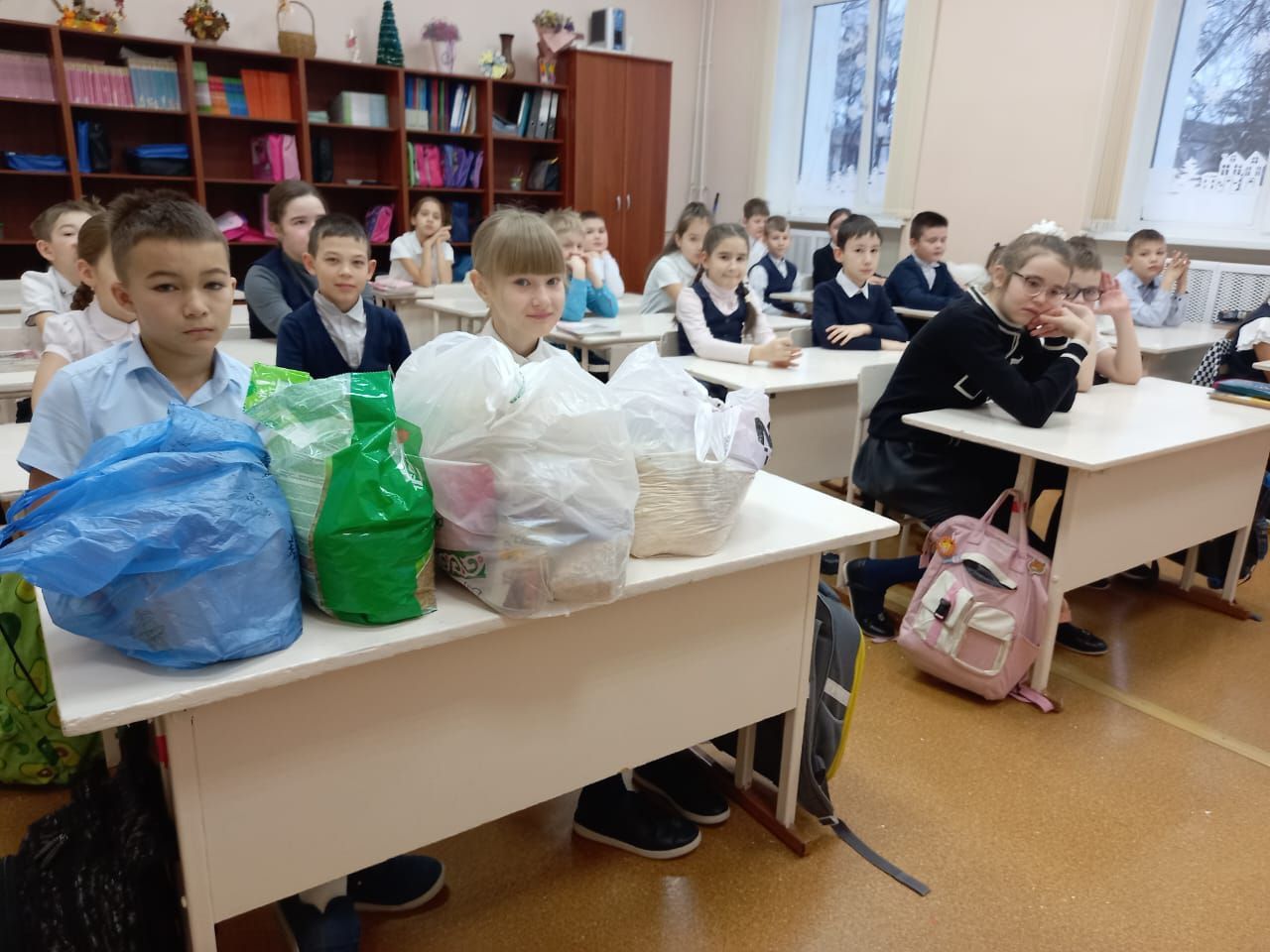 Бавлинские ученики помогают бездомным животным