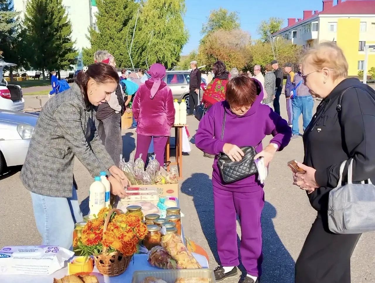 Ярмарка ко Дню пожилых людей прошла на центральной площади Бавлов