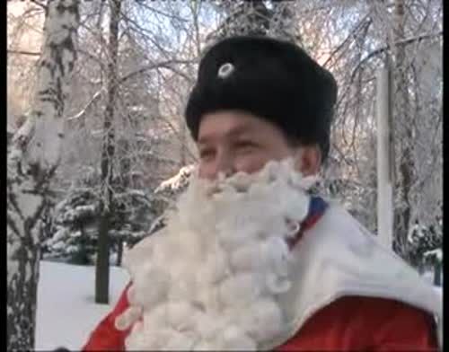 Полицейский Дед Мороз поздравил детей - 8.01.2015