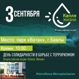 Памятная акция состоится в Бавлах в начале сентября