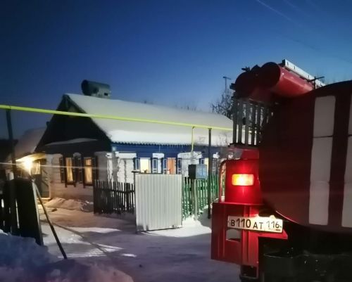 Утром в одном из сёл нашего района произошёл пожар