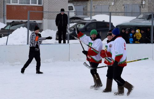 Бавлинцы вышли на лёд в валенках