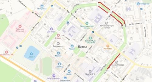 В Бавлах в нескольких центральных улицах ограничат движение