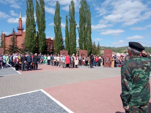 «Мы наследники той Победы» - в нижней части города Бавлы состоялся митинг в честь годовщины Великой Победы