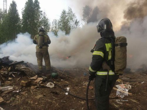 В Набережных Челнах случился крупный пожар