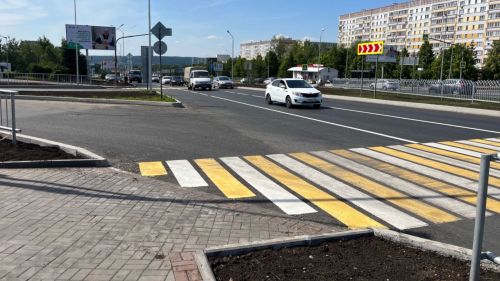 В Набережных Челнах завершили ремонт автодороги в рамках нацпроекта