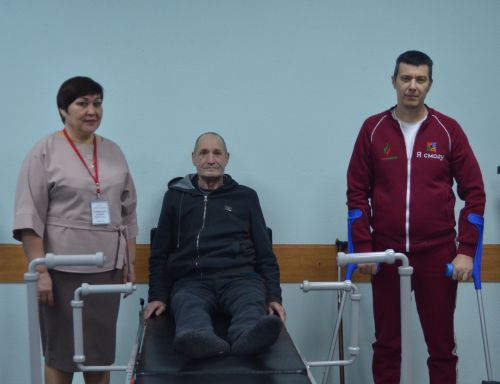 В центр реабилитации инвалидов «Березка» переданы авторские тренажеры