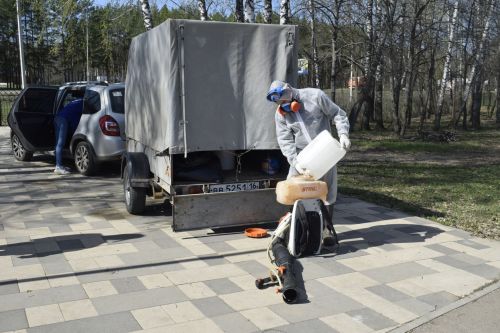 Парки и зоны отдыха Бавлинского района обрабатывают от клещей