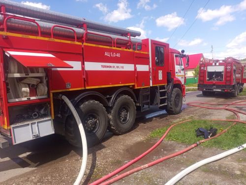 В Бавлах произошёл пожар