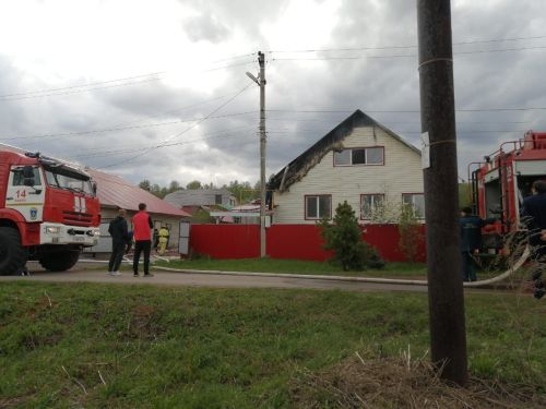 В Бавлах произошёл пожар