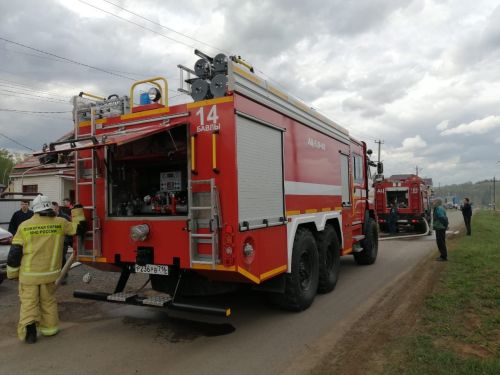 В Бавлах произошёл пожар
