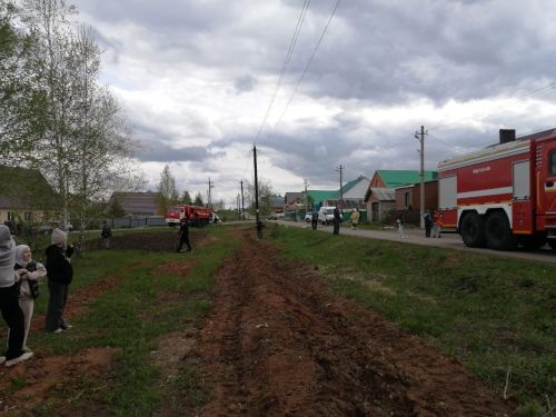 В Бавлах произошёл пожар