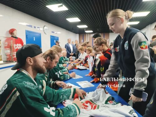 Бавлинцы вживую пообщались с легендами российского хоккея