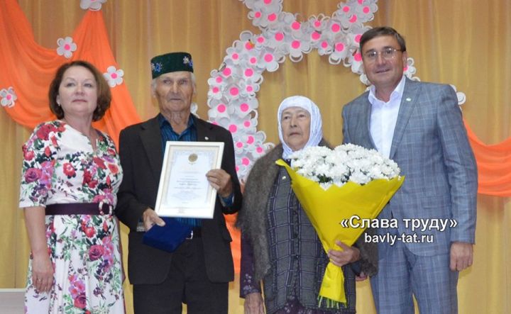 В Бавлах чете с более 65-летним супружеским стажем вручили медаль «За любовь и верность»