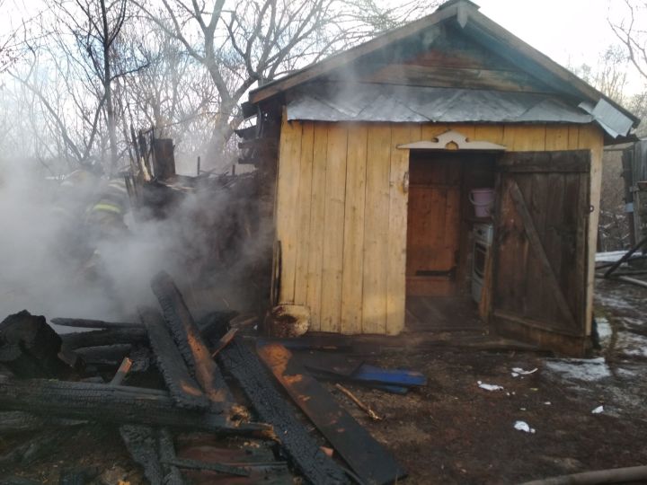 Пожар в селе Кзыл-Яр