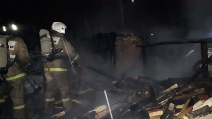 Пожар в деревне Старые Чути