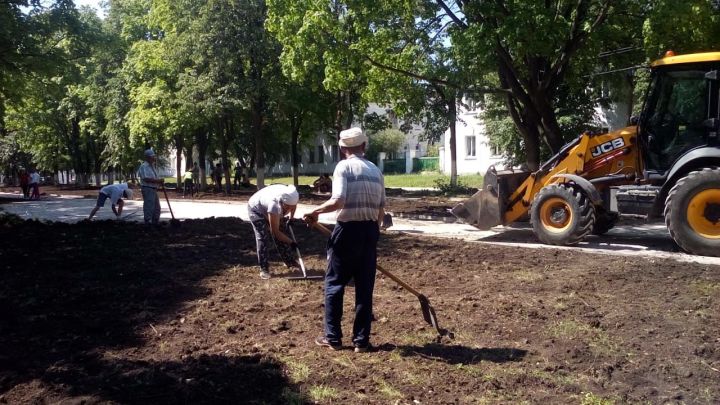 Бавлинцы навели чистоту в парке Победы и Трудовой славы