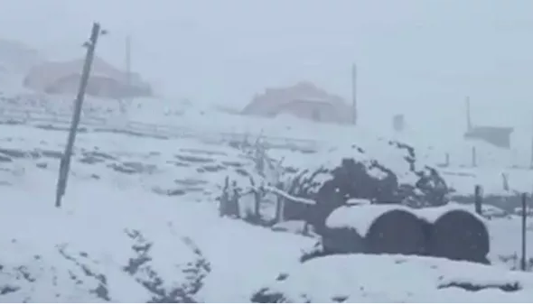 На юге России выпал снег