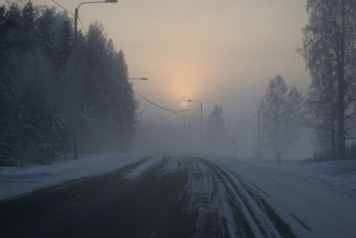 Жителей Татарстана предупреждают о тумане и гололеде