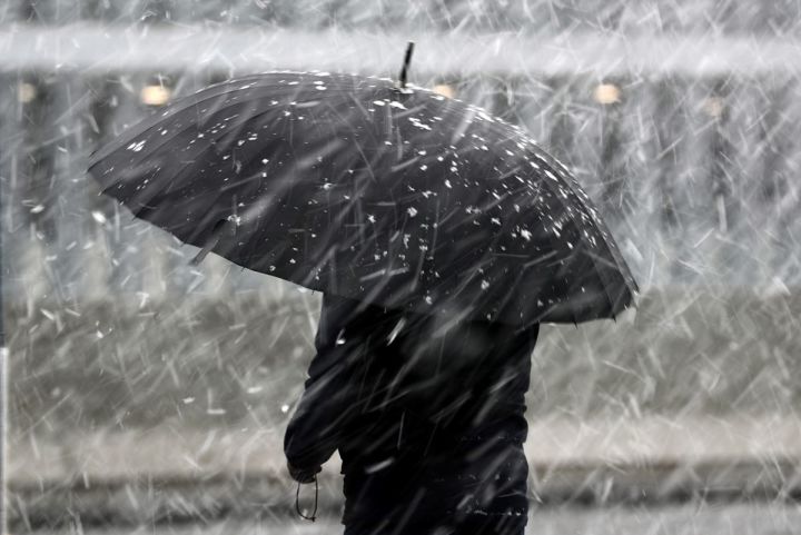 7 апреля, в Бавлах: небольшие осадки в виде снега и дождя, на дорогах гололедица