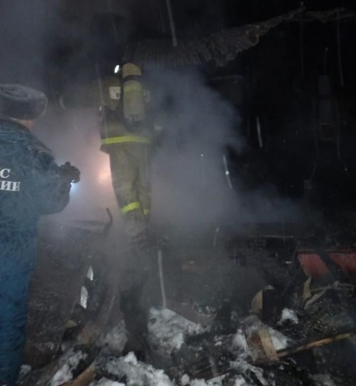 В Ютазинском районе при пожаре погиб один человек