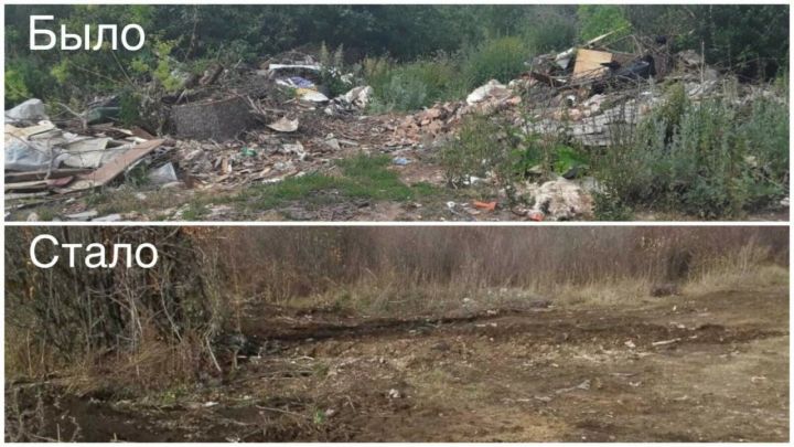 В Бугульминском районе экологи ликвидировали несанкционированную свалку