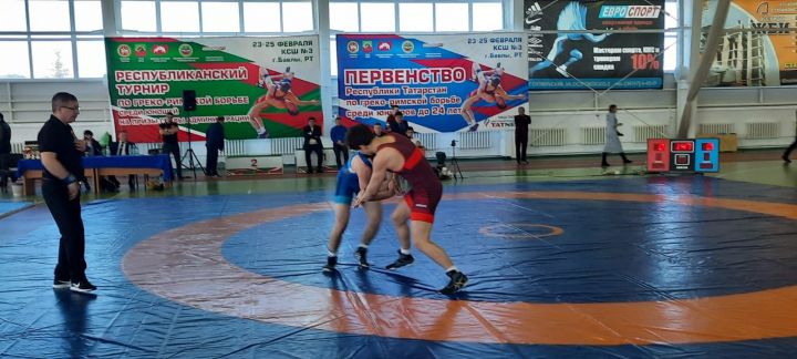 В Бавлах проходит республиканский турнир по греко-римской борьбе на призы главы района