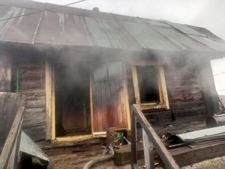 В Бавлинском районе произошло возгорание бани
