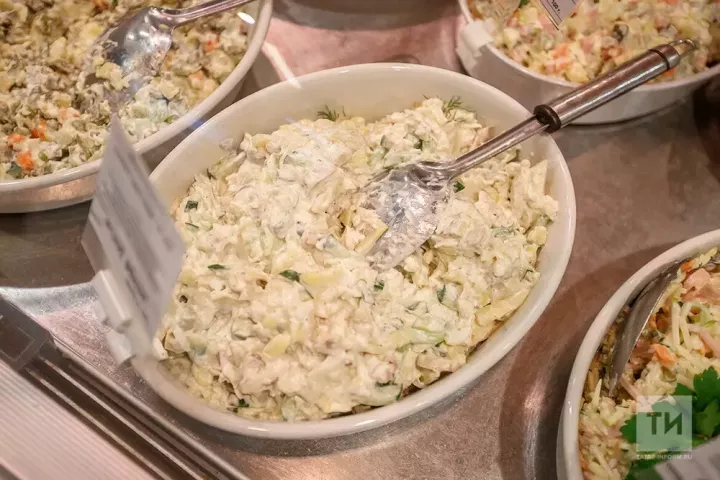 Форель белән оливье салаты