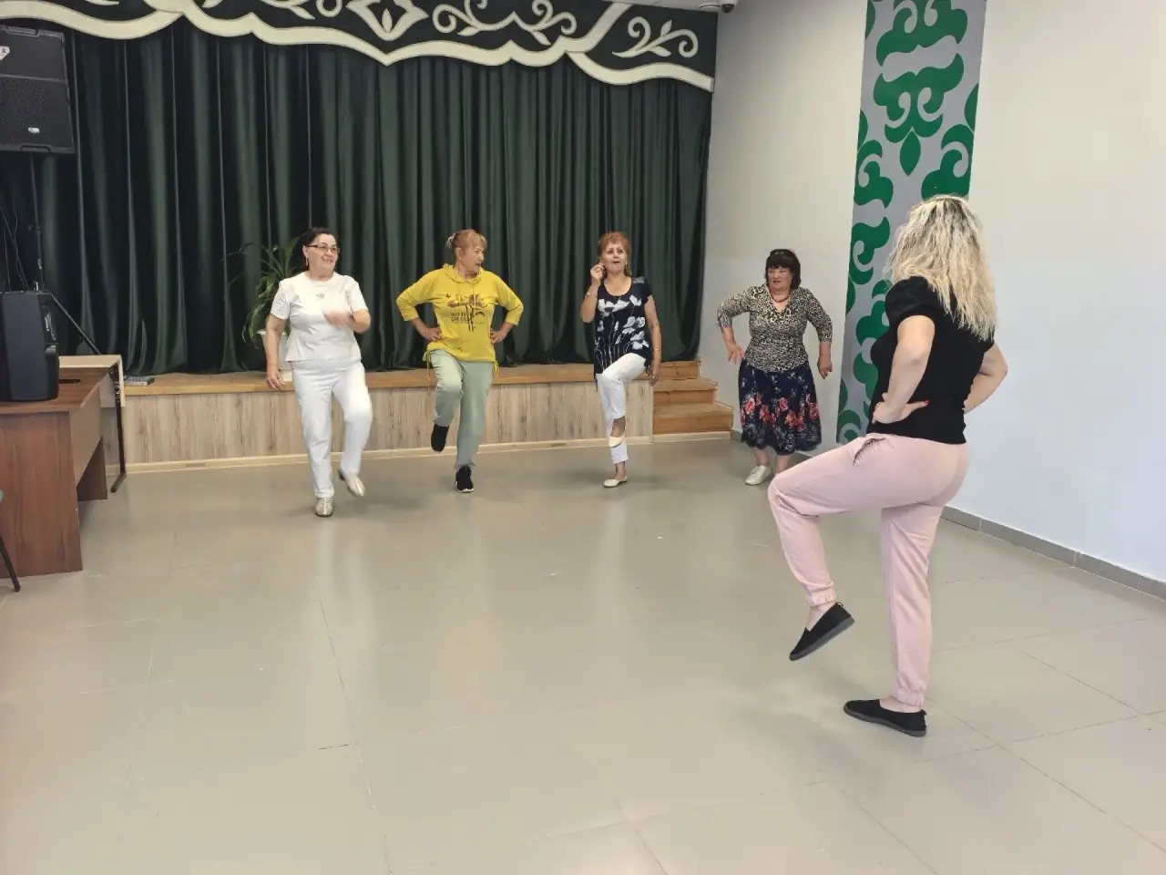 В Убинском сельском клубе прошел спортивный час / Фото: Убинский сельский клуб 