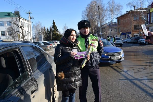 Бавлинских автоледи остановили сотрудники ГИБДД (видео)