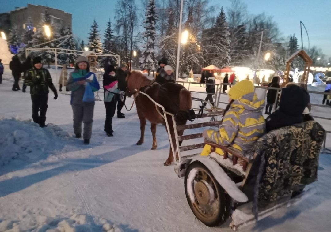 В Бавлах зажгли главную ёлку района