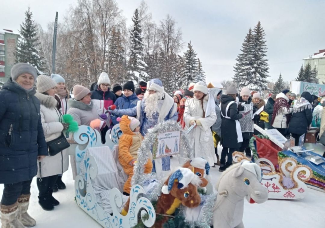 В Бавлах прошёл фестиваль креативных саней