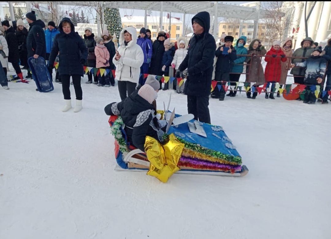 В Бавлах прошёл фестиваль креативных саней