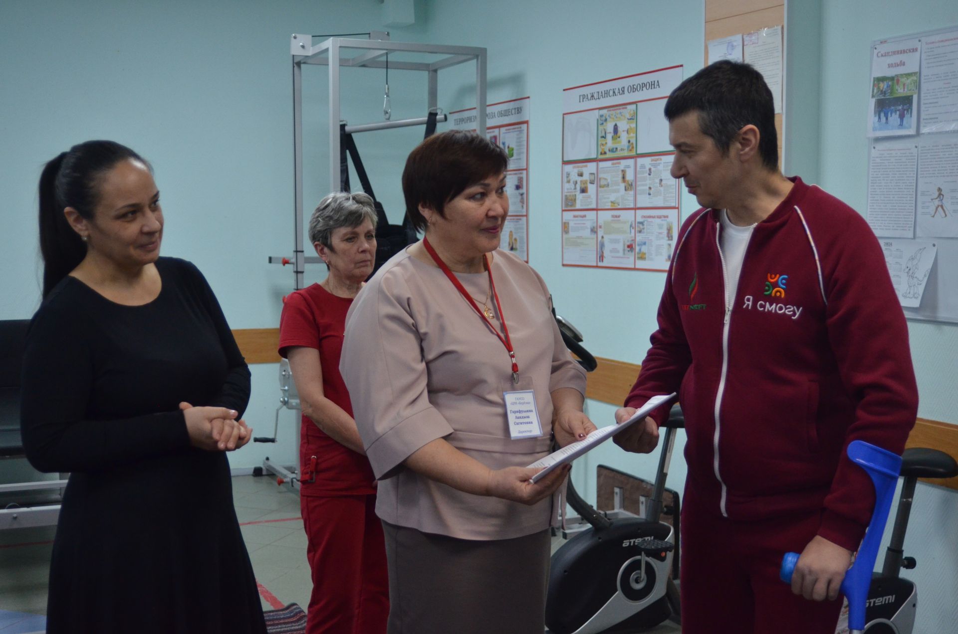 В центр реабилитации инвалидов «Березка» переданы авторские тренажеры