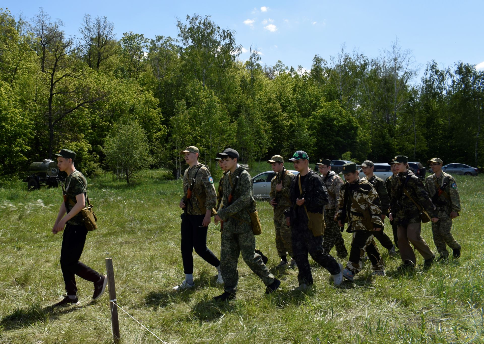 В Бавлах проходят военно-патриотические сборы старшеклассников