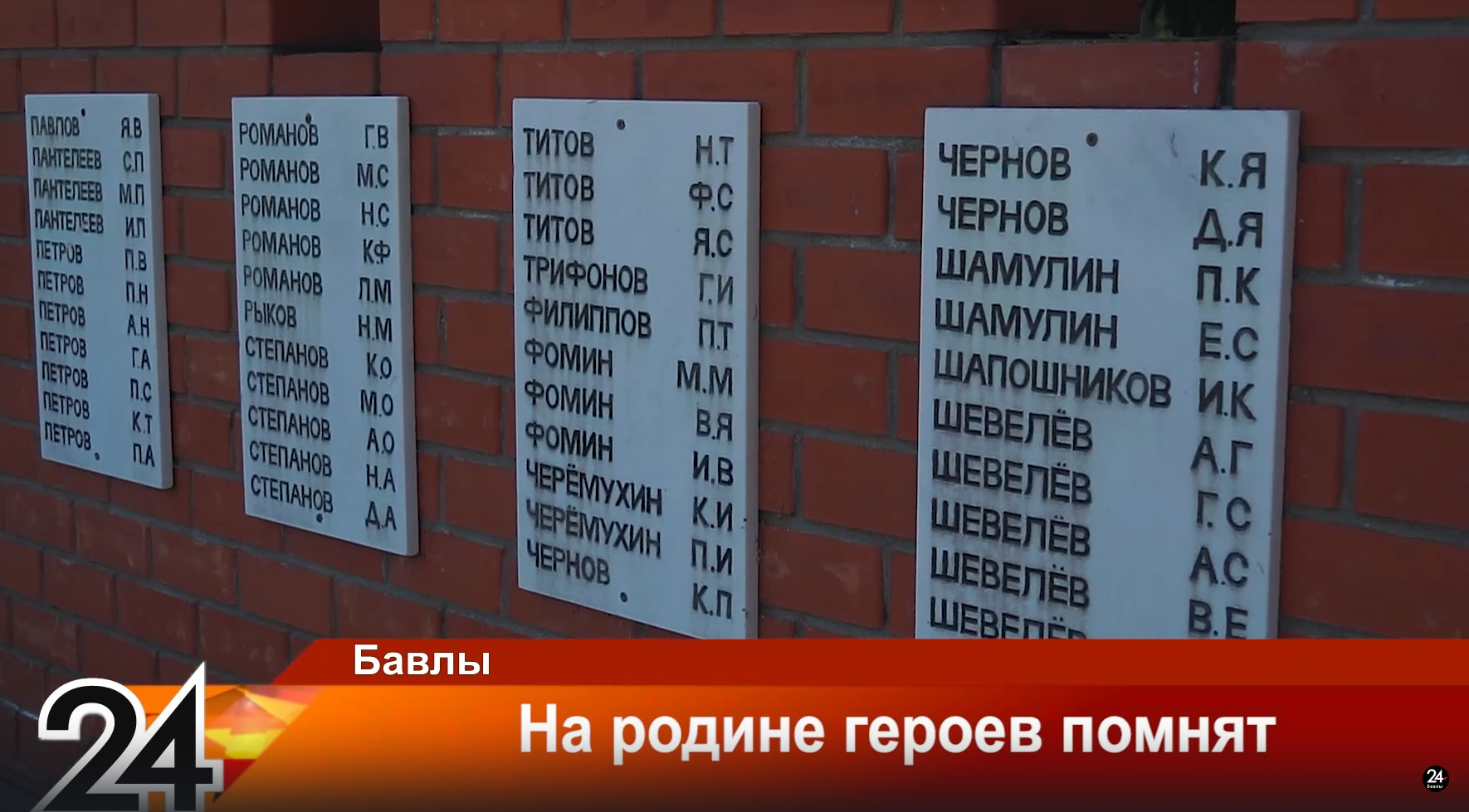 На родине героев помнят