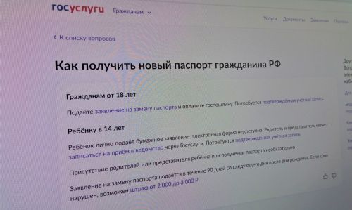 Более 50% бавлинцев меняют паспорта через портал госуслуг
