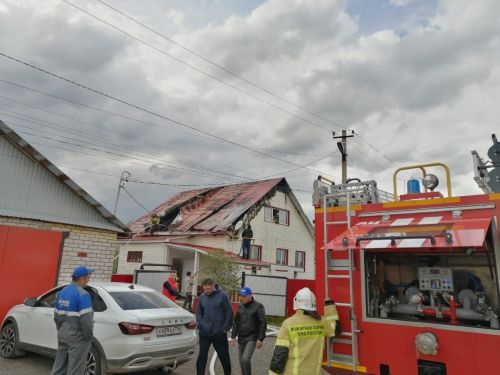 В Бавлах произошёл пожар