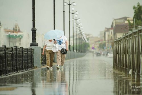 В Татарстане сегодня ожидаются дожди и порывистый ветер