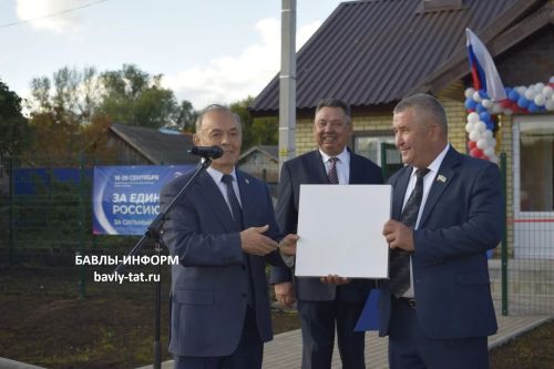 Новые объекты открыли в Бавлинском районе