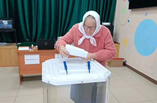 Баулы районы Мортаза авылы халкы сайлауда актив катнаша