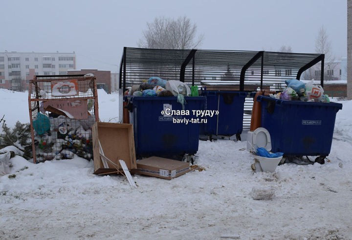 Мусорные контейнеры с пластиковыми бутылками беспокоят  бавлинцев