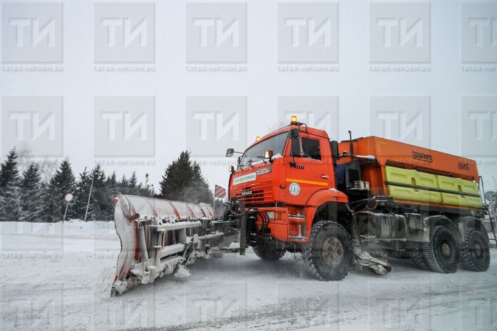 Для федеральных автодорог РТ заготовлено 147 тыс. тонн противогололедного сырья